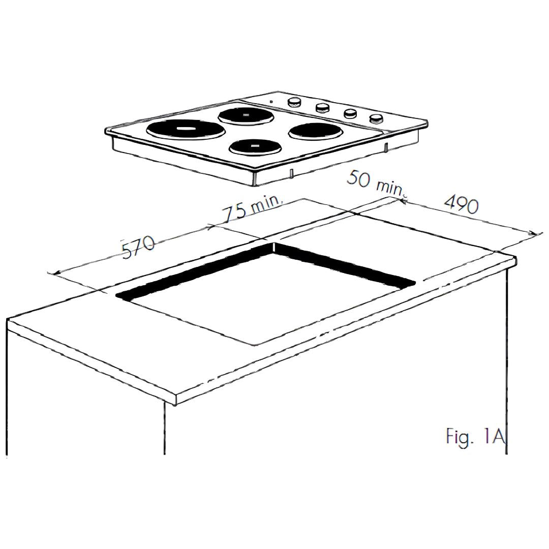 Westinghouse 60cm Stainless Steel Electric Cooktop WHS642SC - Factory Seconds