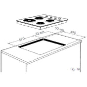 Westinghouse 60cm Stainless Steel Electric Cooktop WHS642SC - Factory Seconds