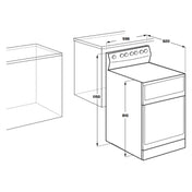 Westinghouse 60cm Freestanding Electric Oven WLE642WCB - Factory Seconds