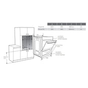 Westinghouse 60cm Multi Function Duo Oven with Separate Grill WVE6565SD - Carton Damage