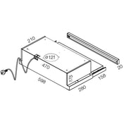 Westinghouse 60cm Slide Out Rangehood WRR604SB - Factory Seconds