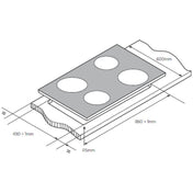 Westinghouse 90cm Ceramic Cooktop WHC942BC - Factory Seconds