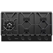 Westinghouse 90cm Black Ceramic Glass Gas Cooktop WHG955BCA - Factory Seconds