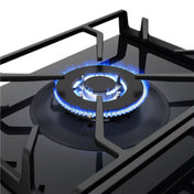 Westinghouse 90cm Black Ceramic Glass Gas Cooktop WHG955BCA - Factory Seconds