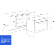 Westinghouse 90cm Multi-function Pyrolytic Oven with AirFry Dark Stainless Steel WVEP9917DD - Factory Seconds