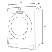 Westinghouse 9kg EasyCare 700 Series Heat Pump Dryer WDH904N7WA - Factory Seconds