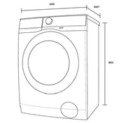 Westinghouse 9kg EasyCare Front Load Washer Dryer WWW9024M5SA - Factory Seconds