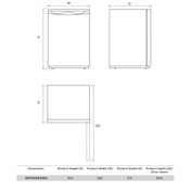 Westinghouse 86L Bar Freezer WFM0900WD - Factory Seconds