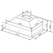 Westinghouse 51cm Undermount Stainless Steel Rangehood WRI500SB - Factory Seconds