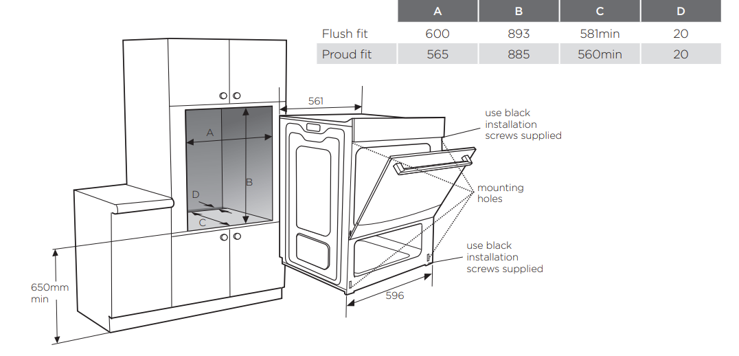 Westinghouse 60cm Multi Function Duo Oven with Separate Grill WVE6565SD - Factory Seconds Discount