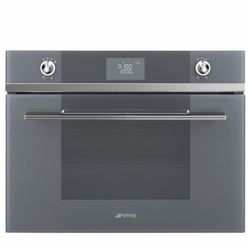 Smeg 60cm Silver Linea Microwave Oven with Grill SFA4102MS - Ex Display