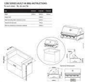 Beefeater 1200 Series 4 Burner Built-In BBQ BBG1240SB - Carton Damage