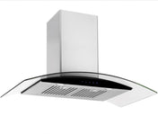 Emilia 90cm Curved Glass Canopy Rangehood CK90CGNF