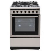 Euro 60cm Dual Fuel Stainless Steel Freestanding Oven EV600DFSX