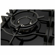 Euro 90cm Black Glass Gas Cooktop ECT900GBK2