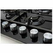 Euro 90cm Black Glass Gas Cooktop ECT900GBK2