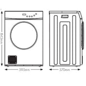Euro 7kg Vented Dryer EVD7WMWH