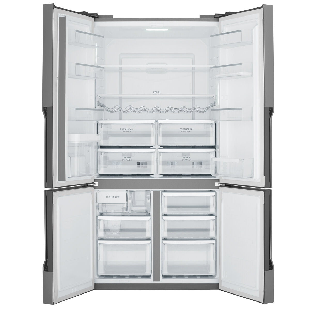 Westinghouse 564L Silver Quad Door Fridge WQE5660SA - Factory Seconds