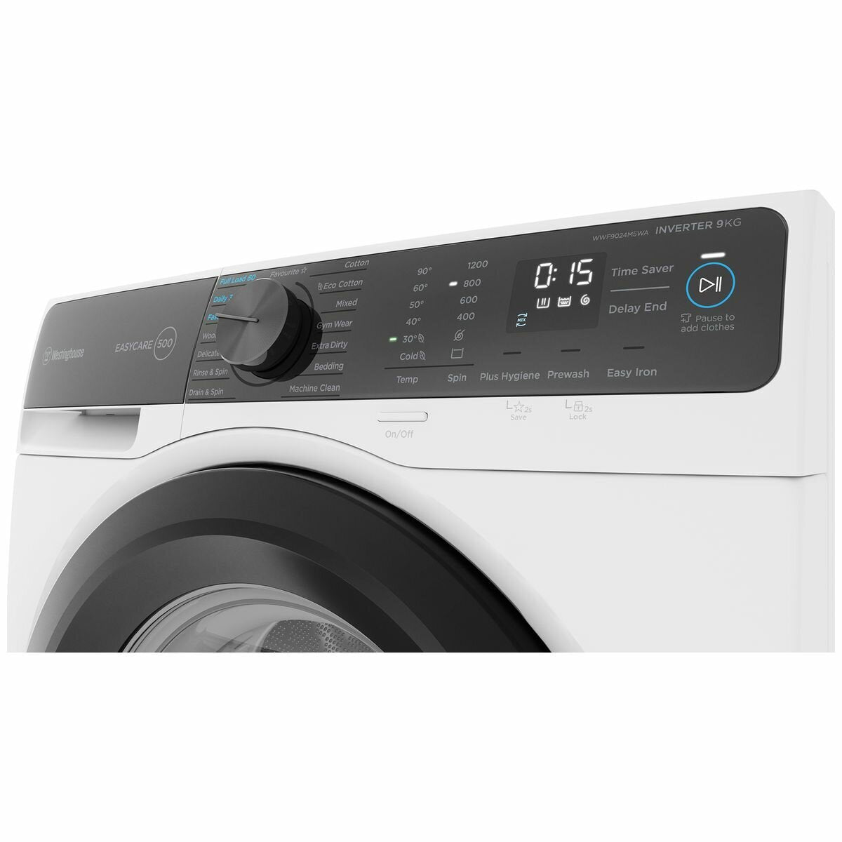 Westinghouse 9kg Front Load Washing Machine WWF9024M5WA - Factory Seconds