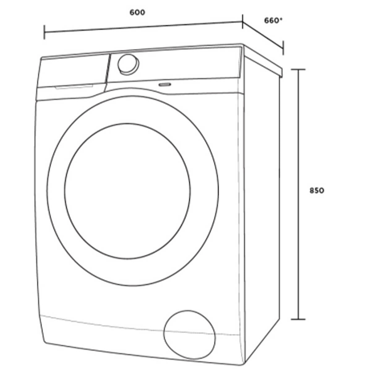 Westinghouse 9kg Front Load Washing Machine WWF9024M5WA - Factory Seconds