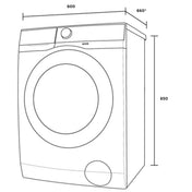 Westinghouse 9kg Front Load Washing Machine WWF9024M5WA - Factory Seconds