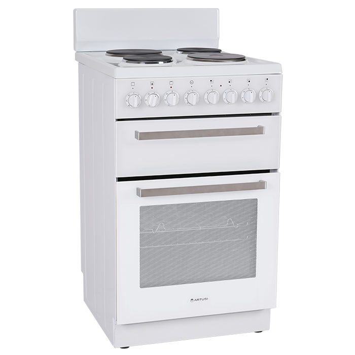 Artusi 54cm Freestanding White Oven AFDE5470W - Carton Damage Discount