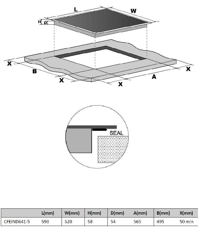 Technika 60cm Induction Cooktop CFEIND6415 The Appliance Group