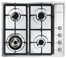 Load image into Gallery viewer, Smeg 60cm Stainless Steel Gas Cooktop CIR66XS3 - Factory Seconds Discount
