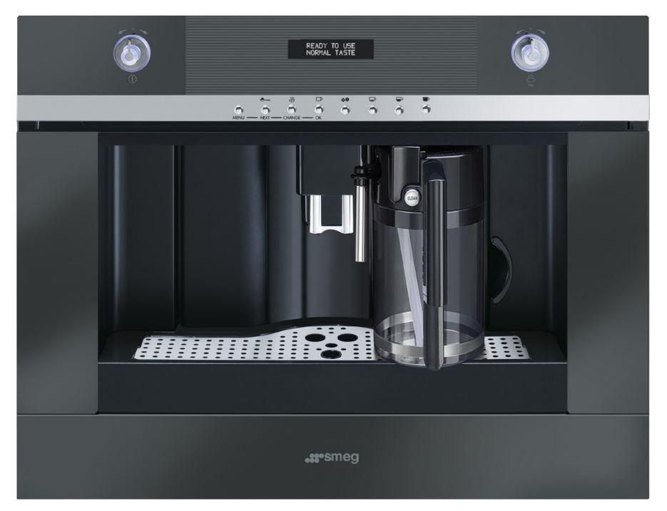 Smeg Built In Black Linea Coffee Machine CMSC451NE - Factory Seconds Discount
