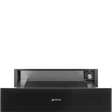 Load image into Gallery viewer, Smeg Black Linea Warming Drawer CPRA115N- Factory Seconds Discount
