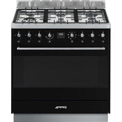 Smeg 90cm Black Freestanding Oven CS9GMNHA - Factory Seconds Discount