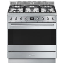 Load image into Gallery viewer, Smeg 90cm Stainless Steel Pyrolytic Freestanding Oven CSP9GMXA - Factory Seconds Discount
