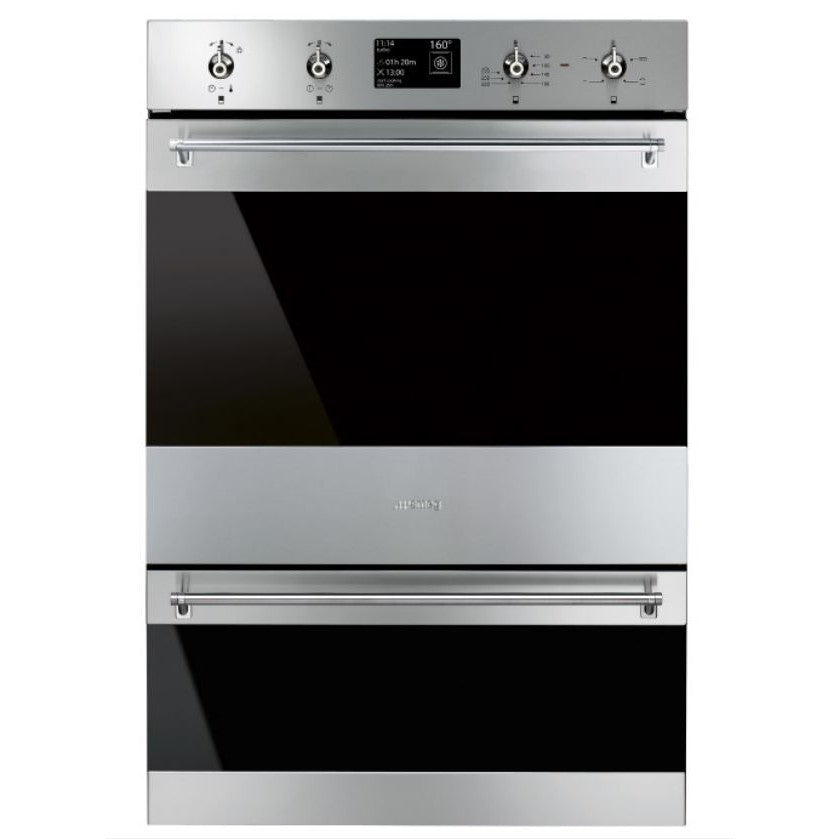Smeg  60cm Stainless Steel Double Oven DOSPA6395X- Factory Seconds Discount