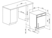 Smeg Stainless Steel Under Bench Dishwasher DWAU6314X2