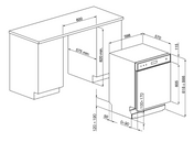 Smeg Stainless Under Bench Dishwasher DWAU6315X3 - Clearance