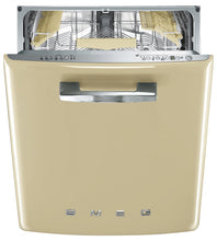 Load image into Gallery viewer, Smeg Cream Retro Dishwasher DWIFABP-1  - Factory Seconds Discount
