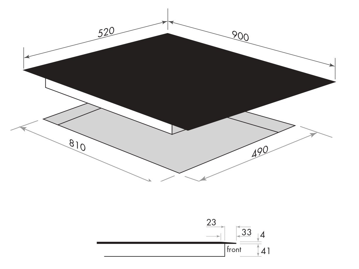 Smeg Black 90cm Induction Cooktop SAI90MB Factory Seconds Discount