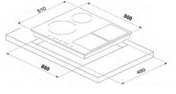 Euro 90cm Induction Cooktop E900IDB2