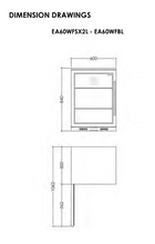 Load image into Gallery viewer, Euro 138L Single Glass Door  Beverage Cooler/ Bar Fridge EA60WFSX2L
