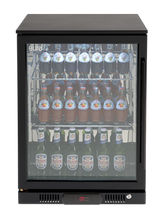 Load image into Gallery viewer, Euro 138L Single Glass Door  Beverage Cooler / Bar Fridge EA60WFBL

