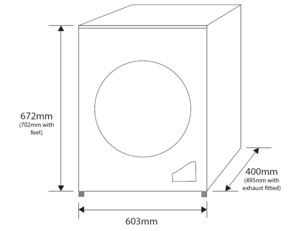 Euromaid 4.5kg Vented Dryer ED45KG
