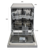 Euro Stainless Steel Freestanding Dishwasher EED614KX