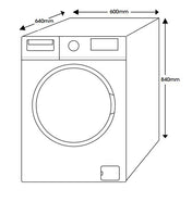 Euromaid EFLP850W 8.5kg Front Load Washing Machine
