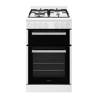 Euromaid 54cm Freestanding White Gas Oven and Cooktop EFS54FC-DGW