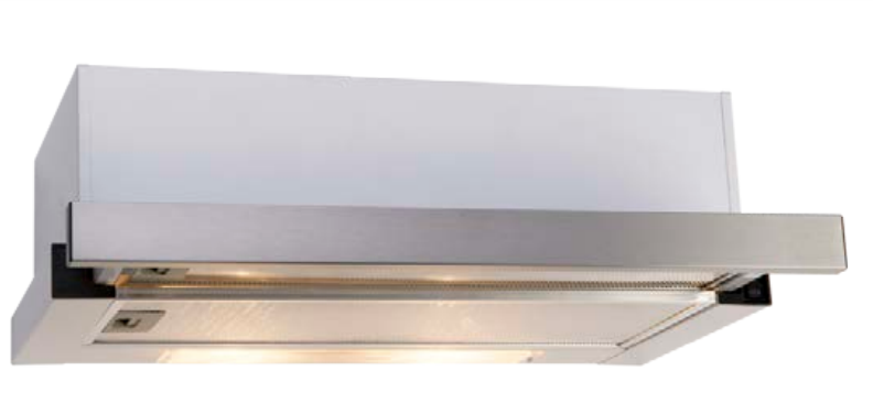 Euro 60cm Stainless Steel Slideout Rangehood ES602SS - Ex Display Discount