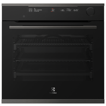 Load image into Gallery viewer, Electrolux 60cm Dark Stainless Steel Oven with Steam and Pyrolytic Cleaning EVEP618DSD- Ex Display Discount
