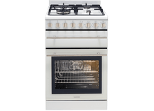 Load image into Gallery viewer, Euromaid 54cm Freestanding White Oven With Gas Cooktop F54GW - Clearance
