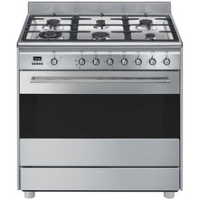 Load image into Gallery viewer, Smeg 90cm  Stainless Steel Freestanding Oven FS9608XS - Factory Seconds Discount
