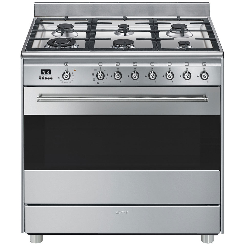Smeg 90cm  Stainless Steel Freestanding Oven FS9608XS - Clearance Discount
