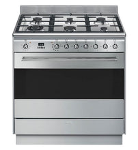 Load image into Gallery viewer, Smeg  90cm Stainless Steel Freestanding Pyrolytic Oven FSP9610X- Ex Demo Discount
